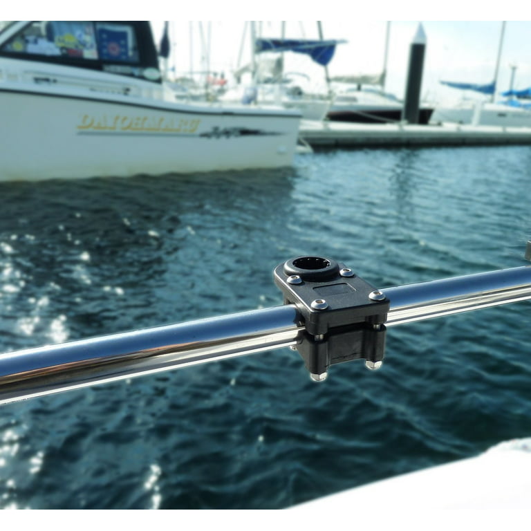 BroCraft Pontoon Boat Rod Holder / Power Lock Adjustable Rod Holder With  Square/Rail Mount