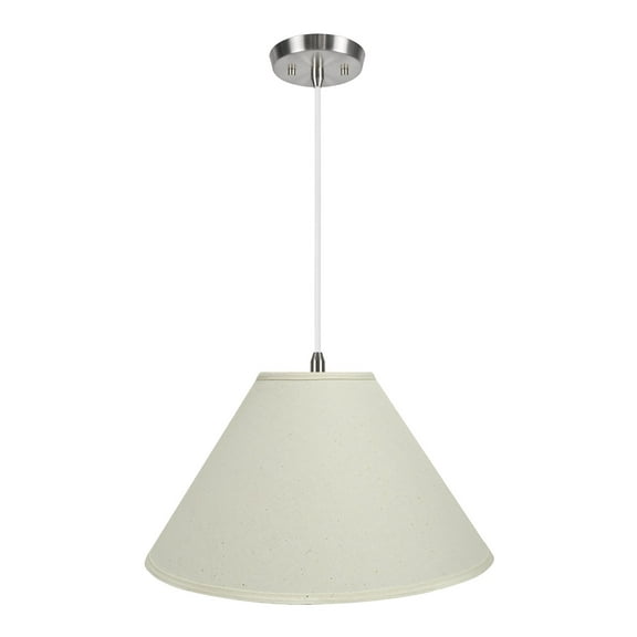 Aspen Creative 72204-11, Two-Light Hanging Pendant Light Fixture with Empire Lamp Shade, Off White
