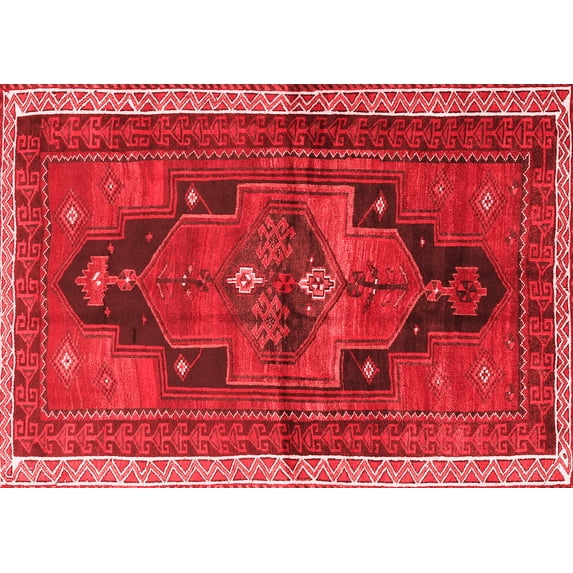 Ahgly Company Indoor Rectangle Persian Red Traditional Area Rugs, 2' x 5'