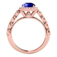 thumbnail image 3 of Aonejewelry 1.20 Ct. Ttw Diamond and Tanzanite Ring In 14k Rose Gold, 3 of 4