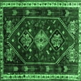 thumbnail image 1 of Ahgly Company Indoor Square Persian Emerald Green Traditional Area Rugs, 7' Square, 1 of 4