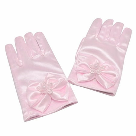 

Relanfenk Baby Gloves Mittens Child Girls Elbow Short Party Wedding Gloves