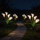 thumbnail image 1 of Artificial Solar Light Ground Stake Fake Flower For Garden Outdoor Faux With LED Lamp Waterproof Yard Decoration For Patio, 1 of 6