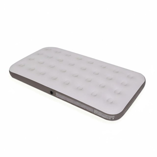 Abbraccia Colchón inflable doble, cama de aire flocada, colchón plegable para camping, comidas al aire libre, PVC portátil