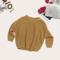 thumbnail image 4 of Generic Toddler Boys Long Sleeve Sweater Baby Girl Solid Knit Sweater Boy Cotton Long Sleeve Pullover Top Fall Winter Pullover Knitwear, 4 of 4