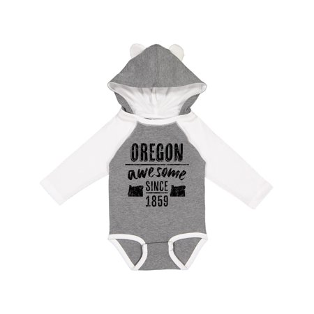 

Inktastic Oregon Awesome Since 1859 Gift Baby Boy or Baby Girl Long Sleeve Bodysuit