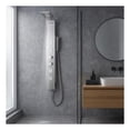 thumbnail image 3 of VISOR Series 60 in. 4-Jetted Full Body Shower Panel System with Heavy Rain Shower and Spray Wand in Brushed Steel, 3 of 11