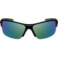 thumbnail image 2 of Columbia Wingard Polarized Men's Shiny Black Semi-Rimless Rectangle Wrap Sunglasses - C558SP-007, 2 of 2