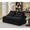 Black, variant on Aukfa 66" Tufted Modular Sofa, Armless Compact Couch for Small Spaces & Cozy Lounging, Beige