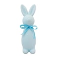thumbnail image 1 of Figura de conejo de Pascua flocado, adorno de escritorio, decoración de Pascua, conejo decorativo Azul, 1 of 9