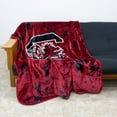 thumbnail image 2 of College Covers South Carolina Gamecocks Huge Raschel Throw Blanket, Bedspread, 86" x 63", 2 of 5