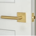thumbnail image 4 of Viaggio Qadmhmmod_Prv_238_Rh Quadrato Hammered Right Handed Solid Brass Privacy Door Lever, 4 of 7