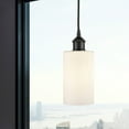 thumbnail image 3 of 616-1P-AB-G802 Innovations Lighting Clymer - 1 Light Cord Hung Mini Pendant In Modern Style-9.63 Inches Tall and 3.88 Inches Wide-Antique Brass, 3 of 7