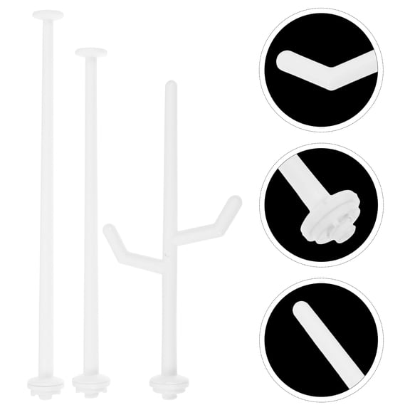 Raindrops 3Pcs Baby Bottle Dryer Rack White Bottle Drying Racks Plastic Draining Outdoor Travel