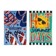 thumbnail image 3 of Evergreen Flag Seasonal Burlap Flag Bundle Set of 8 Flags With Clip and Stopper 12.5 x 18 Inches Whimsical Garden Flags for Year Round Style, 3 of 9