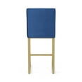 thumbnail image 6 of Noble House Korey Indoor Modern Velvet Barstools, Set of 2, Navy Blue, 6 of 11