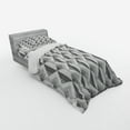 thumbnail image 2 of Ambesonne Grey Bedding Set 3 Pcs, Retro Minimalist Pattern, Twin, Charcoal Grey, 2 of 2