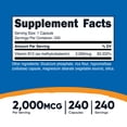 thumbnail image 4 of Nutricost Vitamin B12 (Methylcobalamin) 2000mcg, 240 Capsules - Vegetarian Caps, Non-GMO, Gluten Free B12 Supplement, 4 of 5