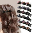 thumbnail image 4 of Sparkling Crystal Stone Braided Hair Clips,Rhinestone Hair Clips,Hair Clips for Women,Decorative Hair Clips,Claw Clips for Thick Hair, 4 of 8