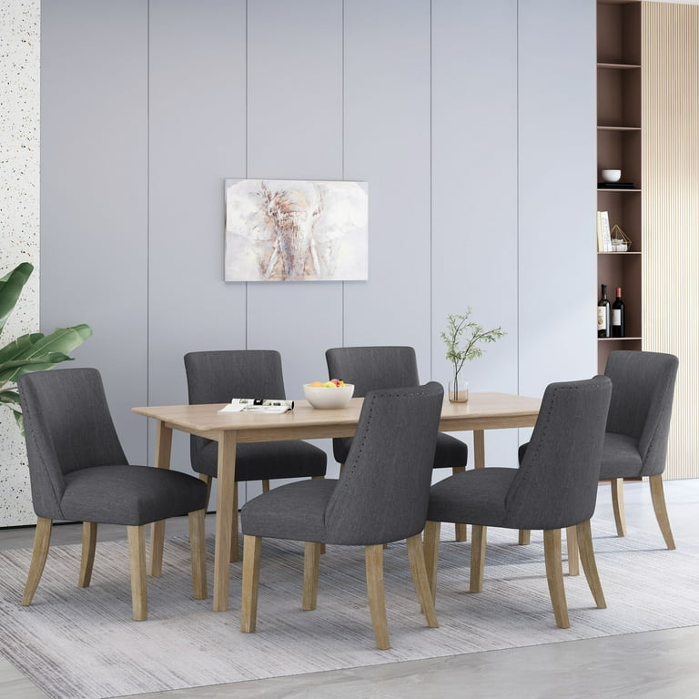 Charcoal dining chairs set of 6 clearance