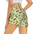 thumbnail image 4 of Picia Finger Lime Fruits Pattern Women's 2 in 1 Athletic Running Shorts High Waisted Workout Casual Gym Sweat Shorts with Comfy Liner Zipper Pockets-Large, 4 of 9