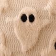 thumbnail image 3 of Halloween Ghost Lumbar Throw Pillow Cover, Cute Tufted Knit Decorative Cushion Case for Sofa Couch, Spooky Soft Plush Fuzzy Fall Holiday Home Decor, 12x20 Inch, Beige, 3 of 6
