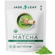 Jade Leaf Matcha Organic Ceremonial Green Tea Powder - Teahouse Edition - Premium First Harvest Ceremonial Grade - 1.06 Ounce