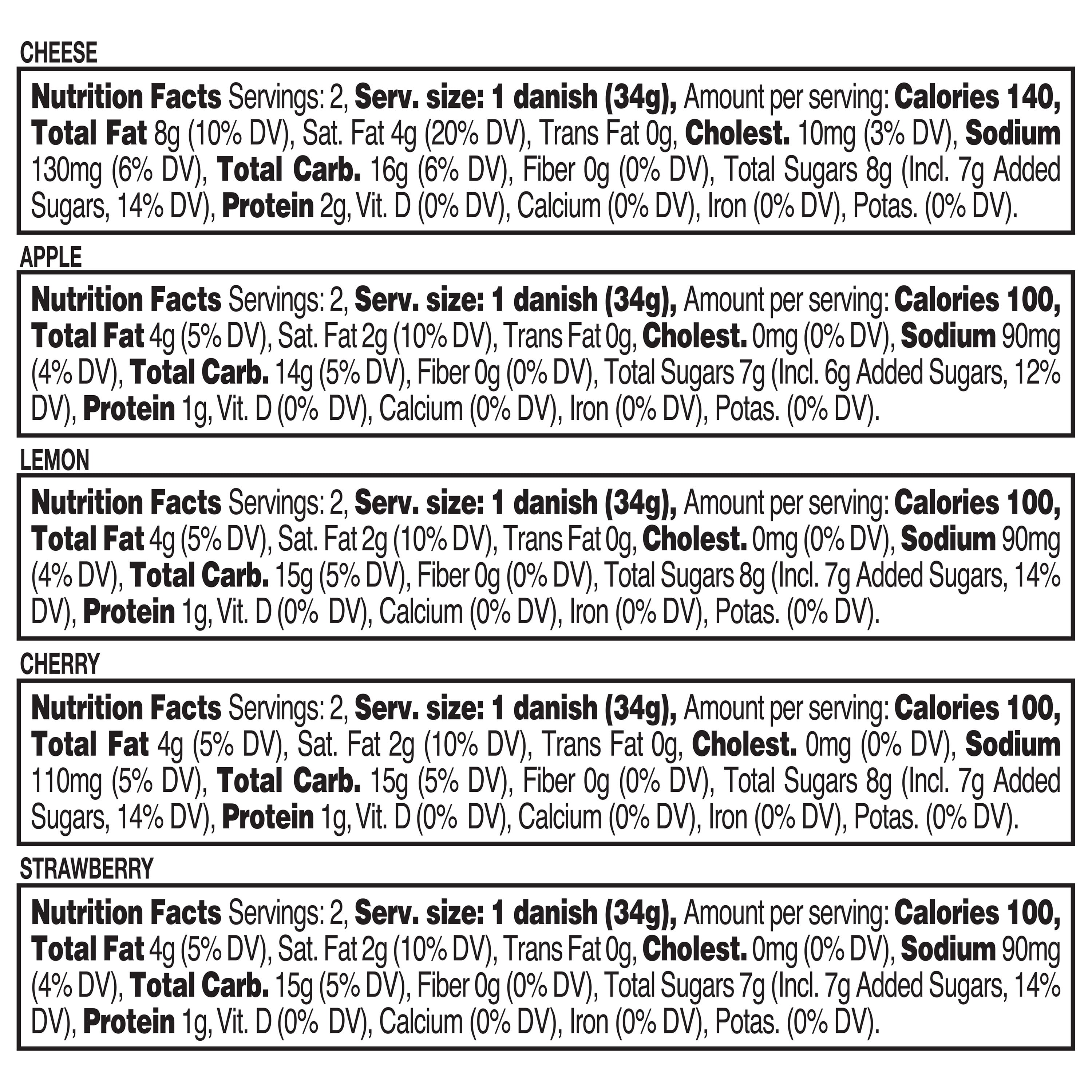 Freshness Guaranteed Assorted Mini Danish Baked Pastries with Light Glaze, 12 oz, 10 Count