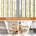 thumbnail image 7 of Lfeey Blackout Curtains for Bedroom 52"x96", Yellow Floral, Thermal Insulated Light Blocking Grommet Drapes, Set of 2, 7 of 7