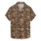 thumbnail image 1 of Camuflaje de los Hombres Impresa Camisa de Solapa, Moda de Manga Corta con Tejido Elástico para la Playa Casual Y el Uso de la Fiesta, Blusa Elástica Suave, 1 of 9