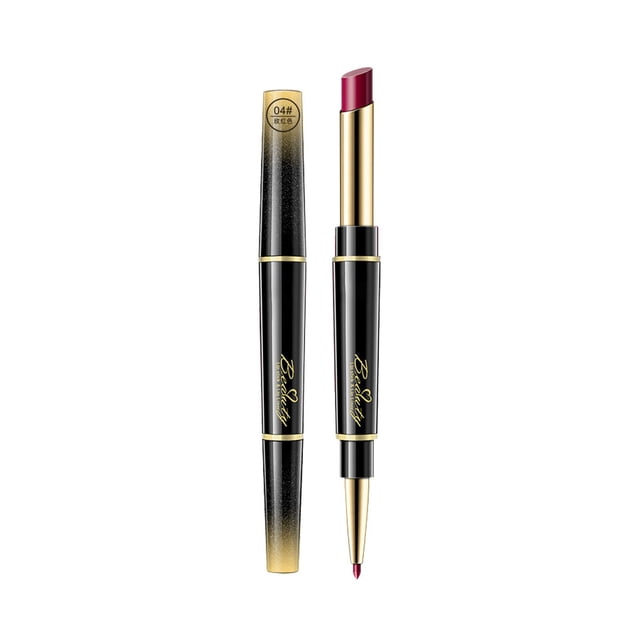 Rouges à Lèvres pour Femmes Crayon Rouge à Lèvres Crayon à Lèvres Brume Factice Maquillage Imperméable Crayon Rouge à Lèvres Double Tête