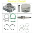 thumbnail image 7 of munirater Top End Rebuild Kit Cylinder Piston Ring For Honda Recon 250 TRX 250 1997-2019, 7 of 7