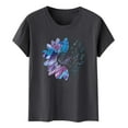 thumbnail image 4 of Ruyang Women's Sunflower Summer T Shirt Plus Size Loose Top Tops Girls Short Sleeve Graphic Casual T Shirt for Women, 4 of 5