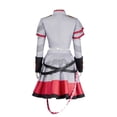 thumbnail image 5 of Liyamei Robe de Cour Élégante pour Fête de Carnaval Tenue de Jeu de Rôle Médiévale Rouge TG, 5 of 5