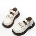 thumbnail image 2 of Miqool Toddler Girls Dress Shoes Loafers School Uniform Mary Jane Flats Thick Non-Slip Sole Casual Shoes, 2 of 9