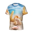 thumbnail image 3 of Rocae Beach Starfish Shell for Men's Moisture-Wicking Crew Tee - T-Shirt for Sports, Outdoor Activities, and Casual WearXX-Large, 3 of 9
