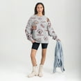 thumbnail image 3 of Women's Gameday Couture Gray Florida State Seminoles Always on Repeat Fleece Sweatshirt, 3 of 4