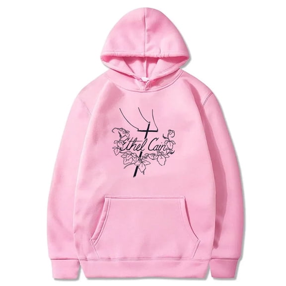 Ethel Cain Logo Hoodies The Willoughby Tucker Forever Tour Merch - Unisex Fashion Casual Sweatshirt,3XL,Pink