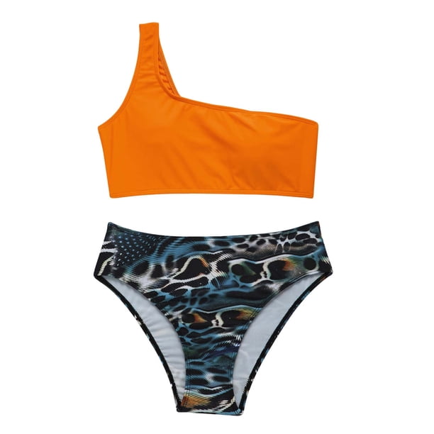 Traje de baño dividido sexy estilo correa con almohadilla en el pecho sin calzoncillos de baño de dos piezas con aros Fridja nalpqowj14424