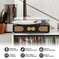 thumbnail image 2 of Tocadiscos DANFI AUDIO DF Bluetooth Vintage de Madera de 3 Velocidades, 2 of 9