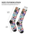 thumbnail image 2 of Lsque Colored Casino Chips Pattern Sport Compression Socks for Men & Women 15-20 mmHg Knee High Nurse Pregnant Running Medical and Travel Athletic, 2 of 6