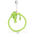 thumbnail image 4 of Parrot Swing Toy Hanging Cotton Rope Round Bird Circle Swing Parrot Ring Perch, 4 of 8