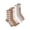 Taupe/Brown, variant on MUK LUKS Women's Fluffy Dream Crew Socks, 6-Pack, One Size