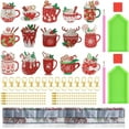 thumbnail image 4 of 15PCS Christmas Diamond Painting Keychain Set with 5D DIY Diamond Art, Perfect for Christmas Crafts and Home Decor, 4 of 7