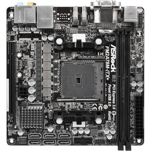 Asrock Fm2a78m Itx Socket Fm2 Amd 8 Fch Ddr3 Sata3 Usb3 0 A Gbe Mini Itx Motherboard Walmart Com Walmart Com