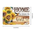thumbnail image 3 of Non Slip Door Mat, Home Sunflower Hummingbird Fast Drying Bath Tub Mats, Absorbent Bathroom Rugs Entrance Welcome Mat, Bath MatS for Tub, Floor, Home, Kitchen, Hotel,16x24in, 3 of 6