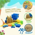 thumbnail image 2 of Moldes tipo castillo de Beach Sand Toys SupMLC, 27 unidades, con balde y bolsa, 2 of 7