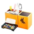 thumbnail image 4 of Escritorio De Caja De Pañuelos Multifunción Con Contenedor De Joyería De Control Remoto Para La Sala De Estar Del Hogar Advancent HA043904-01, 4 of 6
