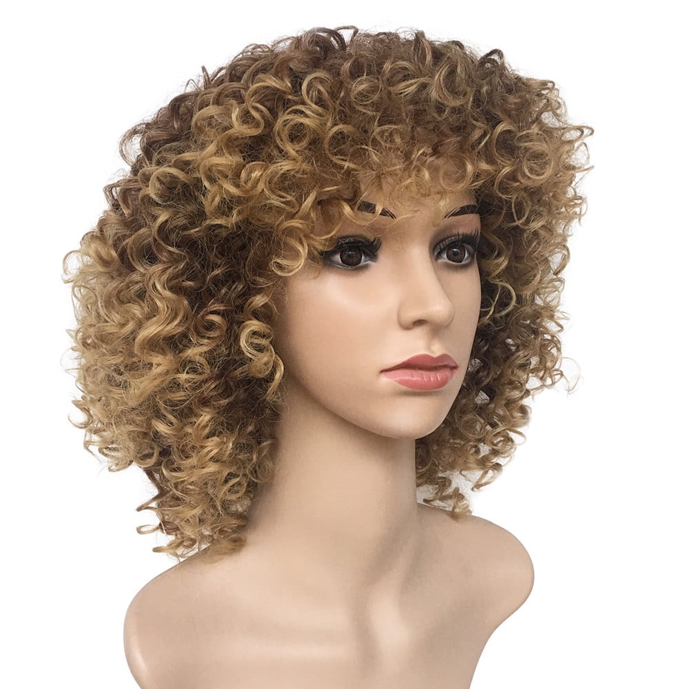 UTOURS Human Hair Wigs For Women Black Color Natural Lace Hair Blonde Hair Synthetic Synthetic Short Hair Curly Hair Wigs for