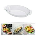 thumbnail image 6 of EXHUMKY Japanese Style Clear Glass Plate Microwave and Oven Safe Dish for Home Use and Dinner Parties, 6 of 6